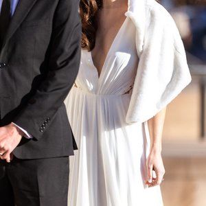 BHLDN Maxime Faux Fur Wrap (NWOT)